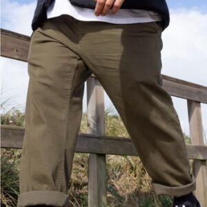 Quiksilver Men's Seaside Pants - Army - Size Large
